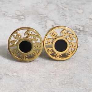 🆕️Vintage Gold and Black Earrings. Last Pair ✨️